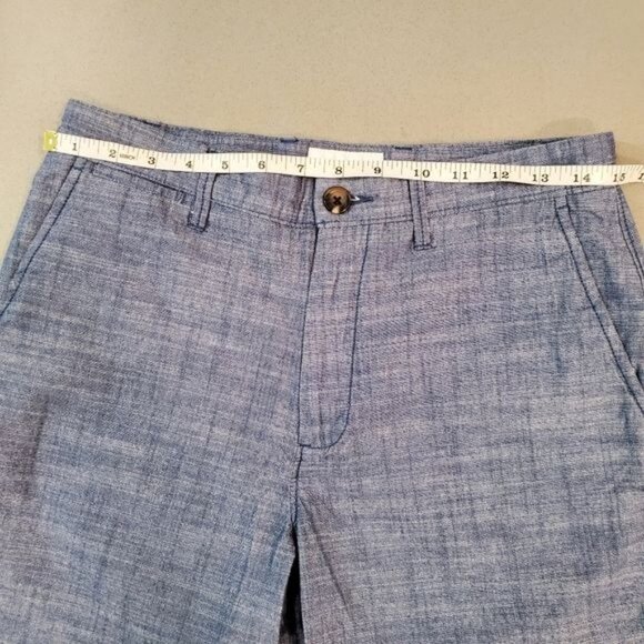Goodiellow & Co Men's Chambray Linden Flat Front Shorts SIZE 28 - Picture 6 of 11